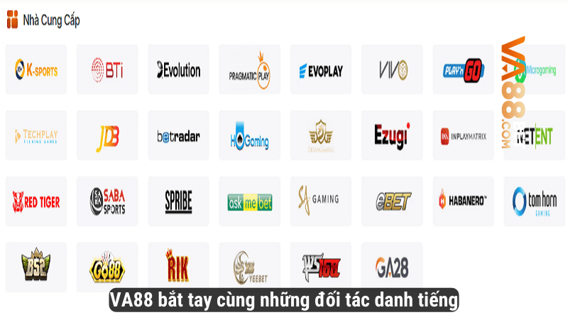 VA88 bắt tay cùng những đối tác danh tiếng